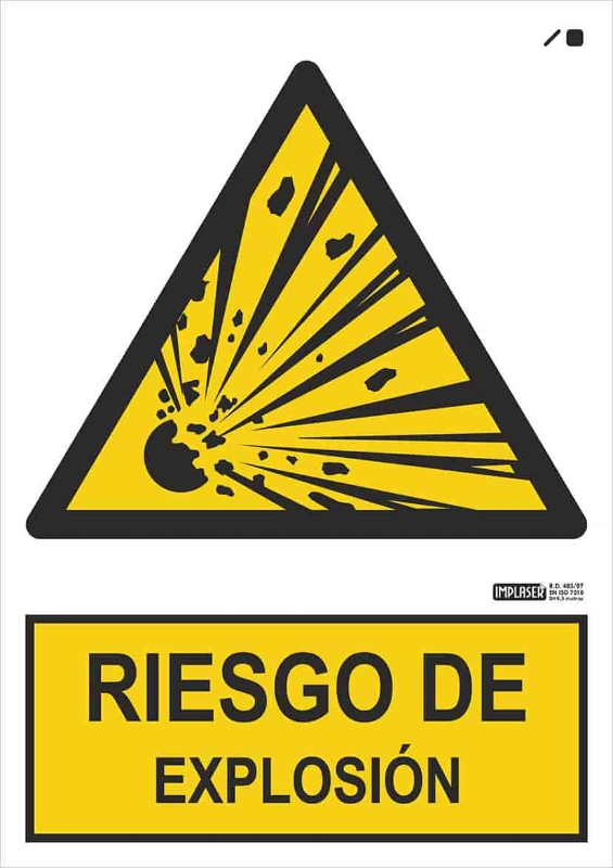 RIESGO DE EXPLOSION 29,7X21 CM