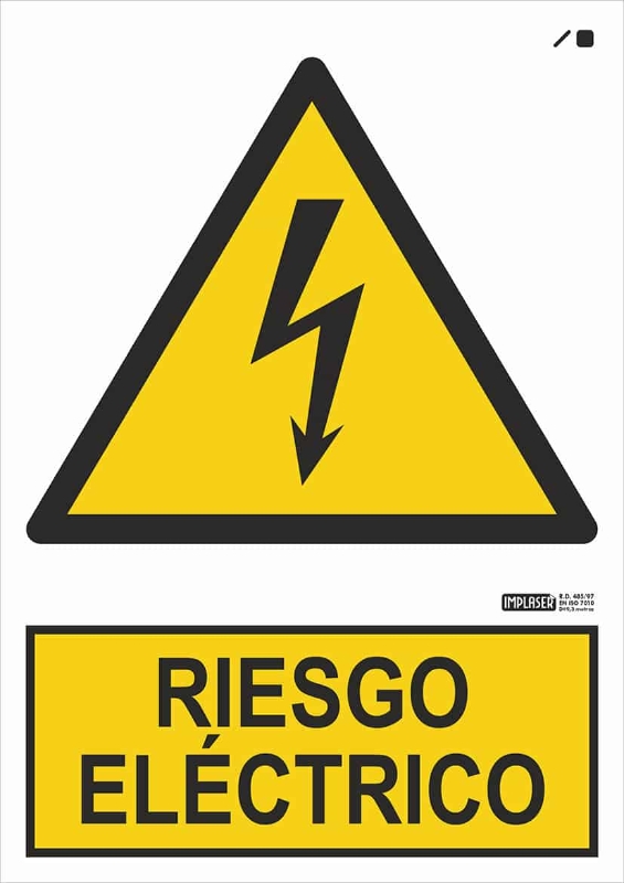 RIESGO ELECTRICO 29,7X21 CM