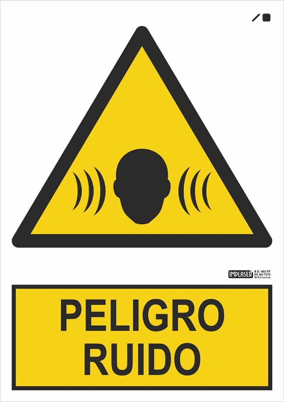 PELIGRO RUIDO 29,7X21 CM