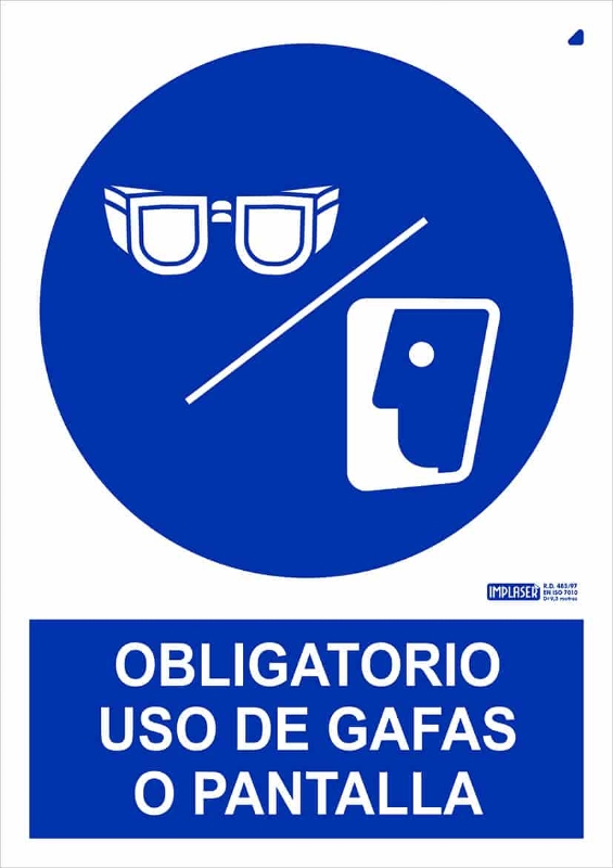 OBLIG USO GAFAS PANTALLA 29,7X21 CM