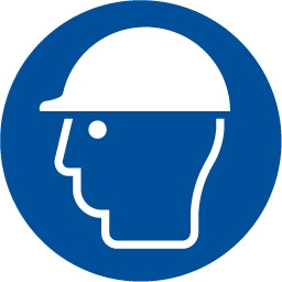 PEGATINA USO CASCO 9 CM