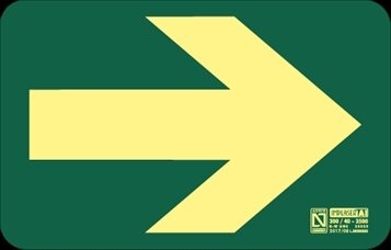 DIRECCIONAL DE SUELO ADHESIVA RECTANGULAR, ANTIDESLIZANTE, BALIZAMIENTO HUELLAS, MEDIDA CM: 11,5 X 18 GROSSOR MM: 0,5