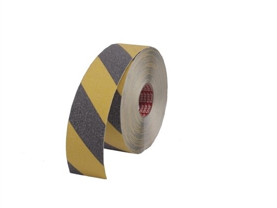 ROLLO ADHESIVO GRIS/AMAR ANTIDESLIZANTE 