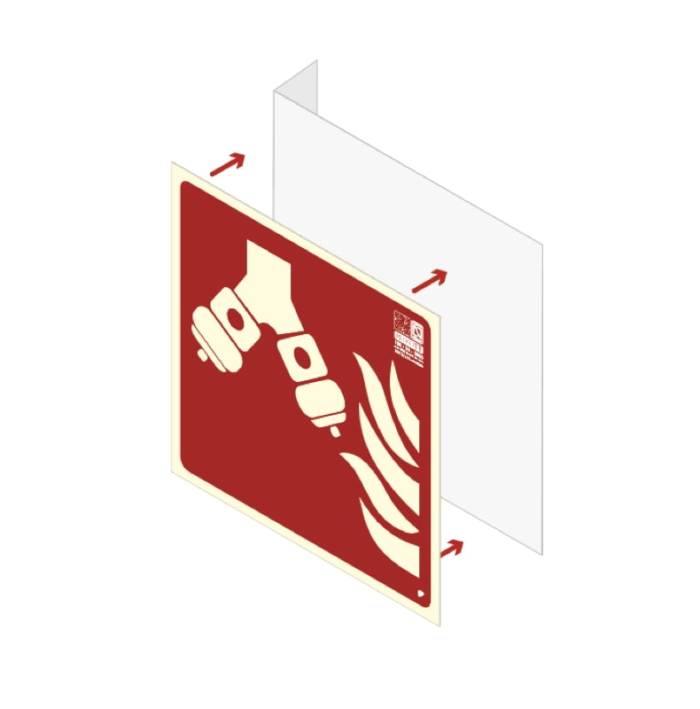 BANDEROLA PVC SEÑAL 16,0 X 32,0 CM