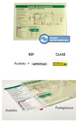 ACETATO + PORTAPLANOS CLASE A 29,7X42 CM