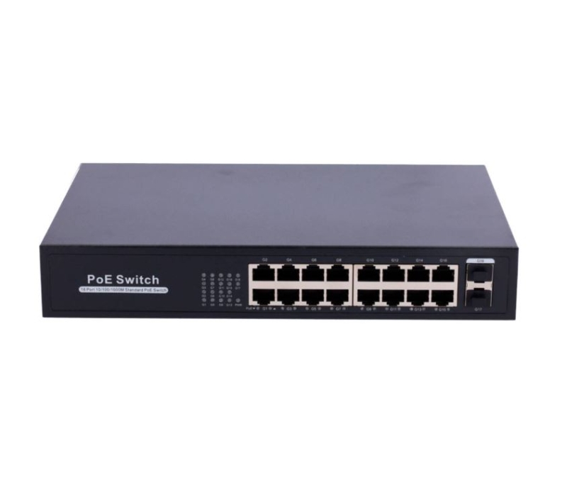 SWITCH PoE 16PTOS + 2SFP 1Gb 250W