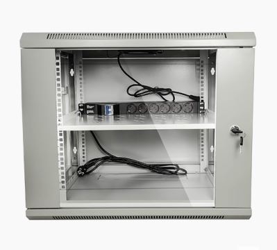 RACK PARED 9U - 19" C/VENT Y BAND