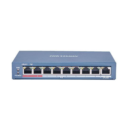 SWITCH 8 PoE  10/100 +1RJ45 300Mts