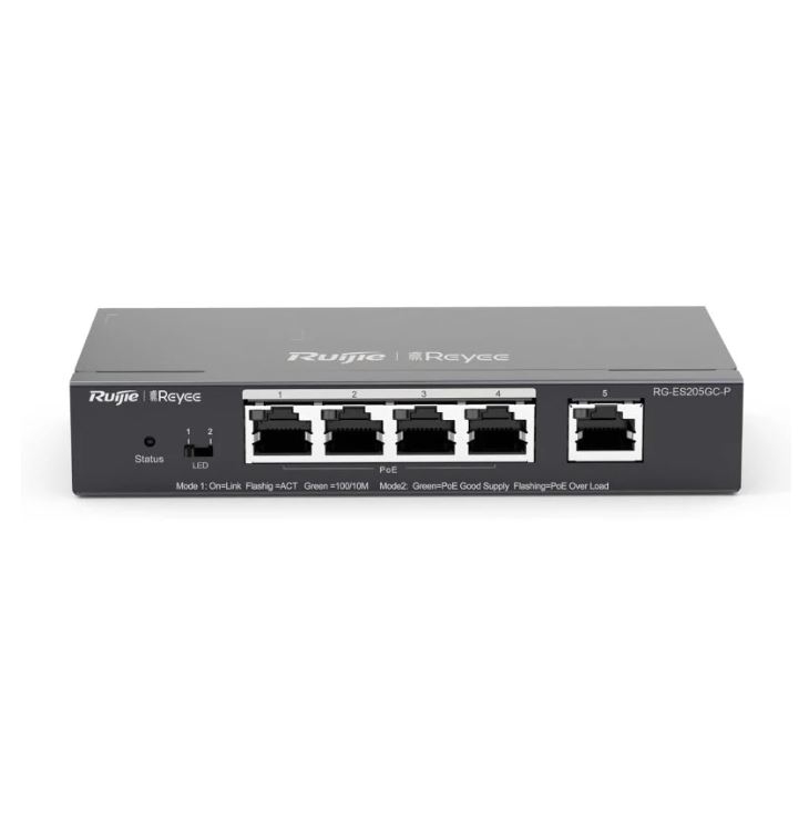 SWITCH 4 PoE + 1UPLINK 54W 