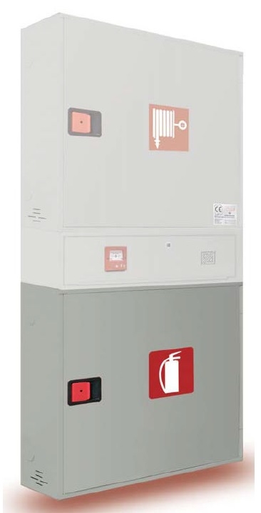 MODULO PARA 2 EXTINTORES PUERTA CIEGA