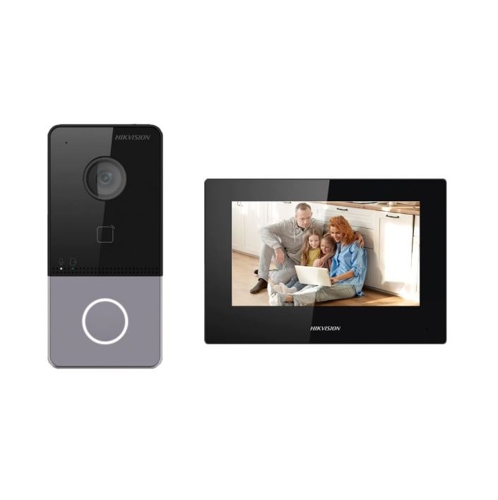 Hikvision. KIT VIDEOPORTERO IP WIFI 2MPx IP65