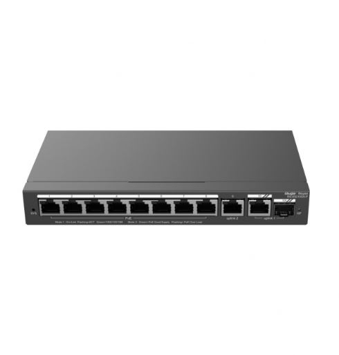 SWITCH 8PoE +2 UPLINK +1SFP CLOUD 120W