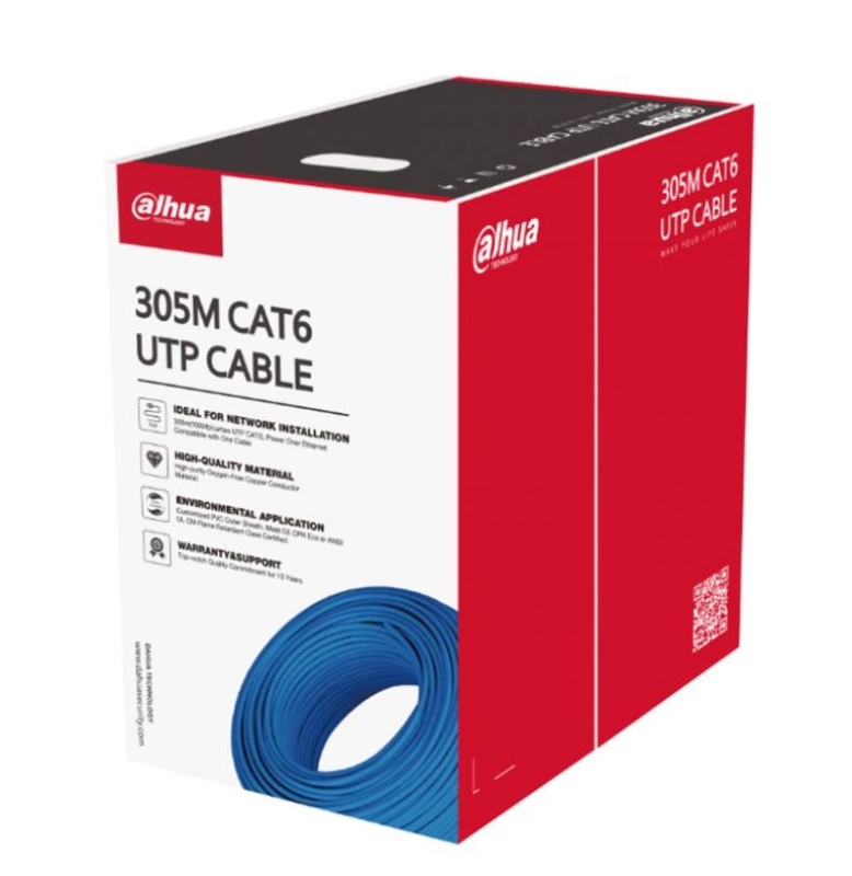 BOBINA UTP6 305mts COBRE LSZH AZUL