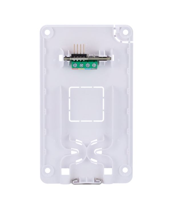 AJAX. Soporte teclado cableado FIBRA-KEYPAD-W con terminales de conexión. Blanco.