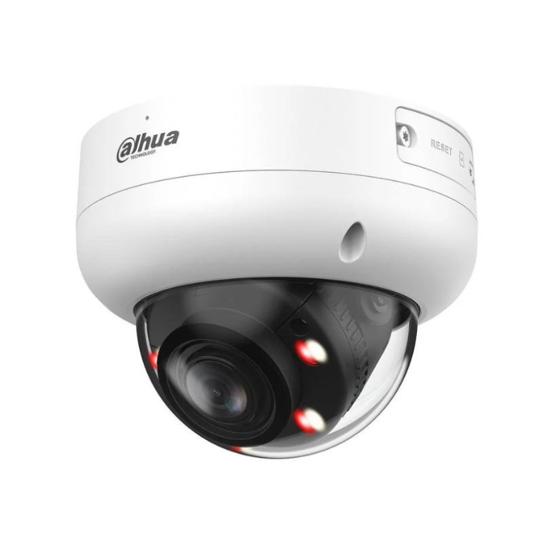 Dahua. Minidomo antivandálico 6MPx 2,7-13,5mm 40m WDR Protección Perimetral  SMD Micrófono mSD IP67