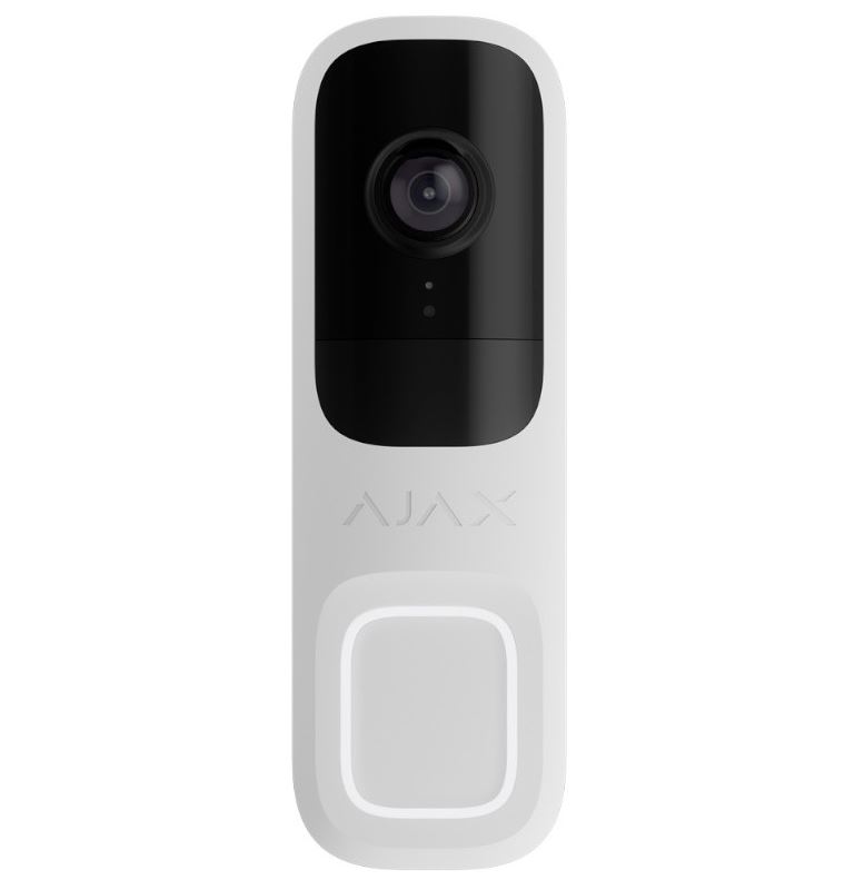 AJAX. Videoportero 4MPx IA integrada + Detector PIR 4mts WiFi Blanco