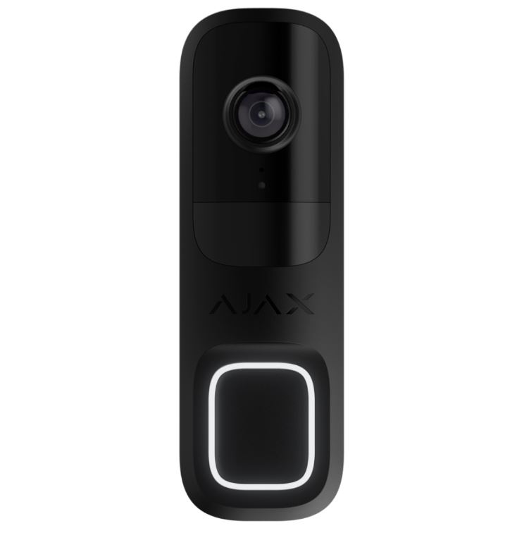 AJAX. Videoportero 4MPx IA integrada + Detector PIR 4mts WiFi Negro