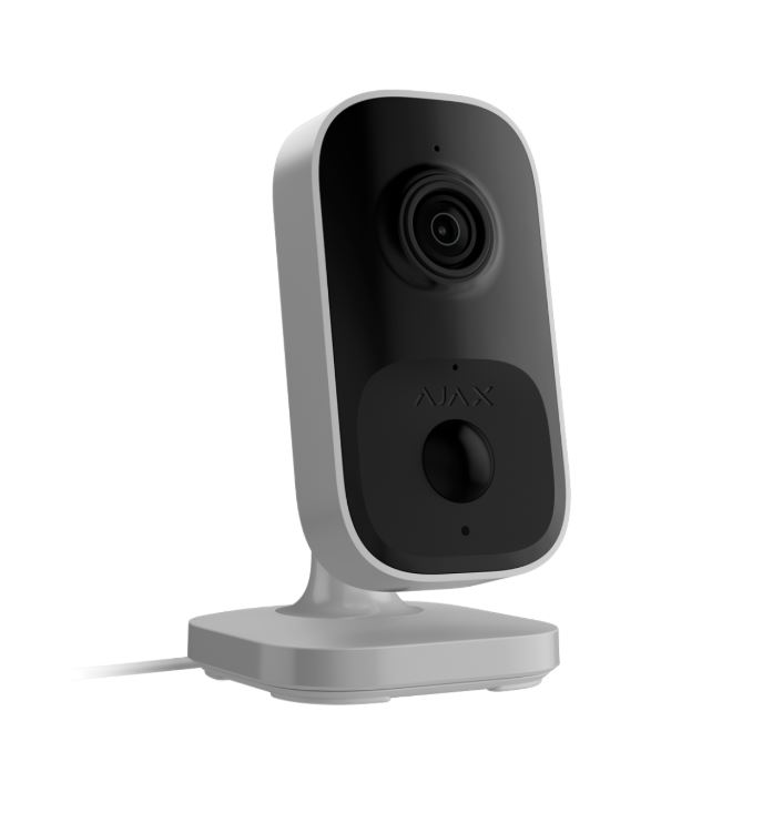 AJAX. CUBE 4MPx C/PIR 4m  IR 8m IA BIDI WiFi BLANCA