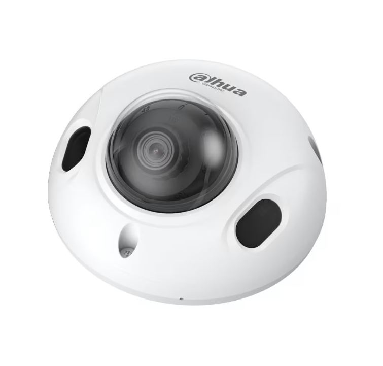 Dahua. Minidomo antivandálico 5MPx 2,8mm AI 30m WDR Protección perimetral  Micrófono Alarma IK10 IP67