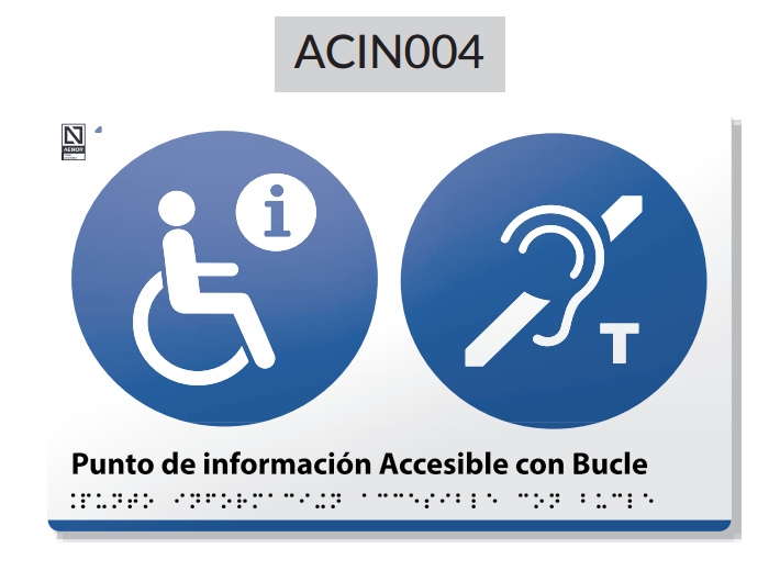 PUNTO DE INFORMACIÓN ACCESIBLE CON BUCLE