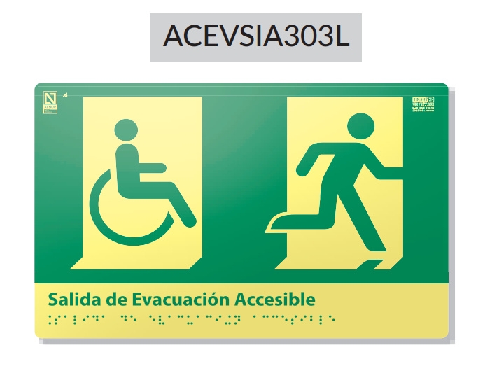 SALIDA DE EVACUACIÓN ACCESIBLE