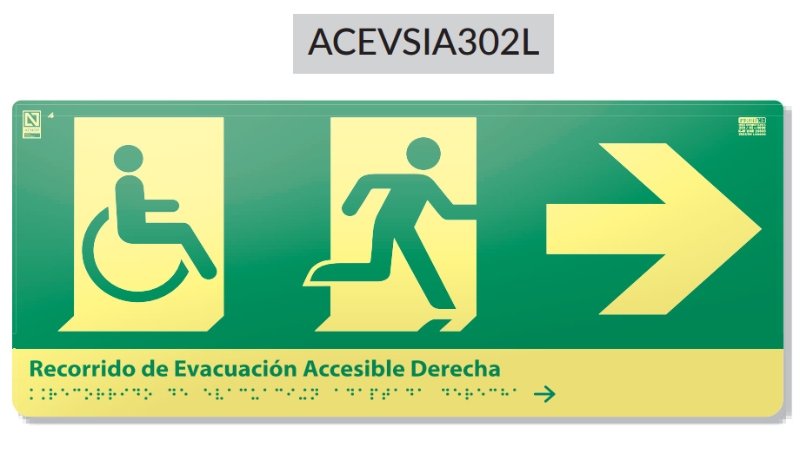RECORRIDO EVACUACIÓN ACCESIBLE DERECHA