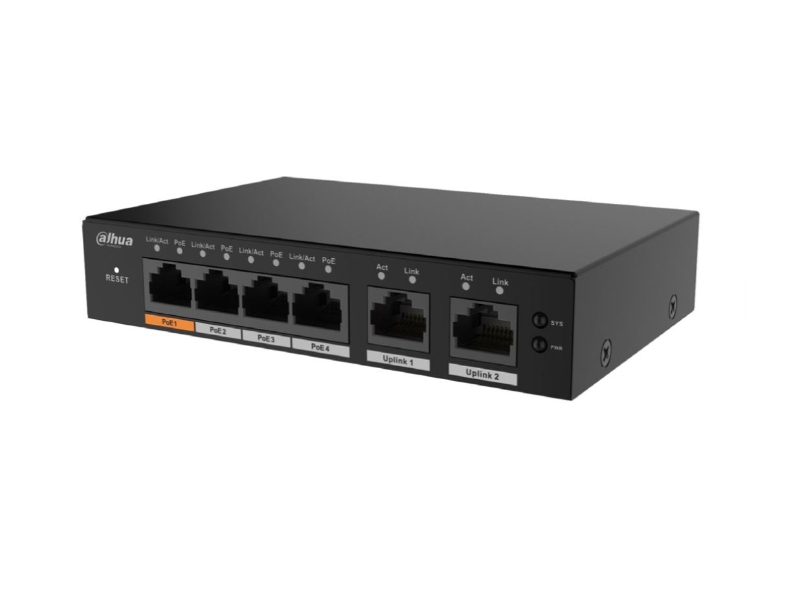 SWITCH 4PoE Gb +2UPLINK 60W CLOUD